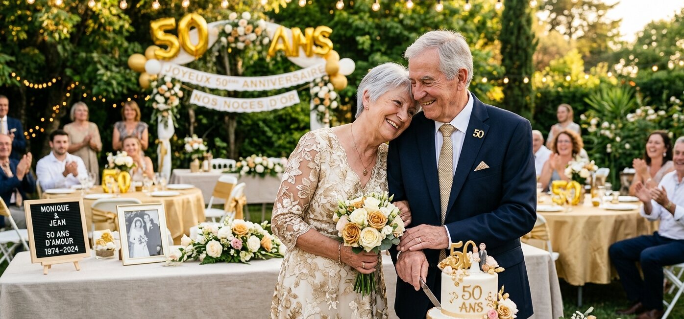 Noce 50 ans de mariage : comment célébrer un demi-siècle d’amour ?